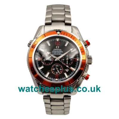 Top Quality Omega Seamaster Planet Ocean 2218.50.00 Replica Watches With Black Dials For Men