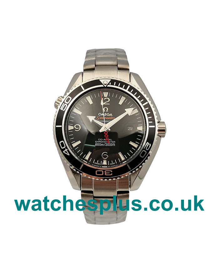 UK Best Quality Omega Seamaster Planet Ocean 232.30.42.21.01.001 Replica Watches With Black Dials For Men