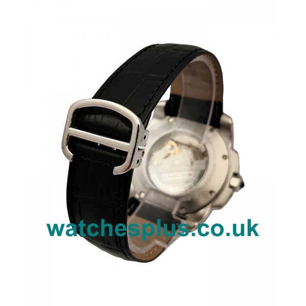 UK High Quality Cartier Calibre De Cartier W7100041 Replica Watches With Black Dials For Sale