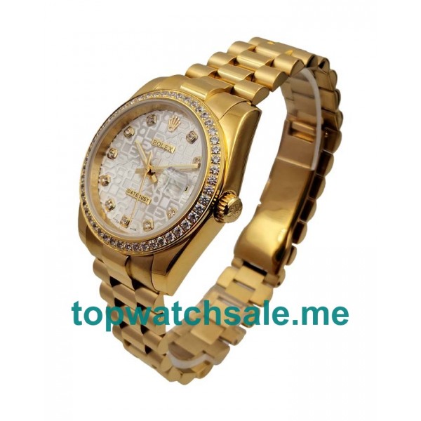 Top Quality Rolex Lady-Datejust 179138 Fake Watches With Golden Dials For Women