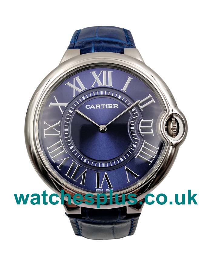 UK AAA Quality Cartier Ballon Bleu W6920059 Fake Watches With Blue Dials For Sale
