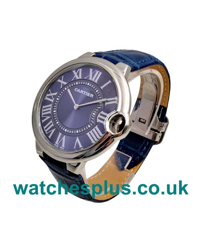 UK AAA Quality Cartier Ballon Bleu W6920059 Fake Watches With Blue Dials For Sale