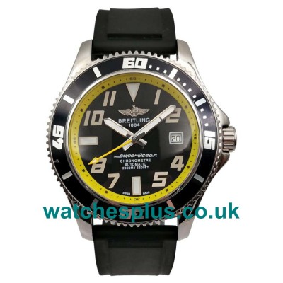 UK Best Quality Breitling Superocean A1736402 Replica Watches With Black Dials For Men