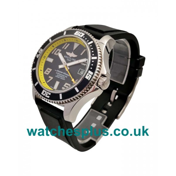 UK Best Quality Breitling Superocean A1736402 Replica Watches With Black Dials For Men