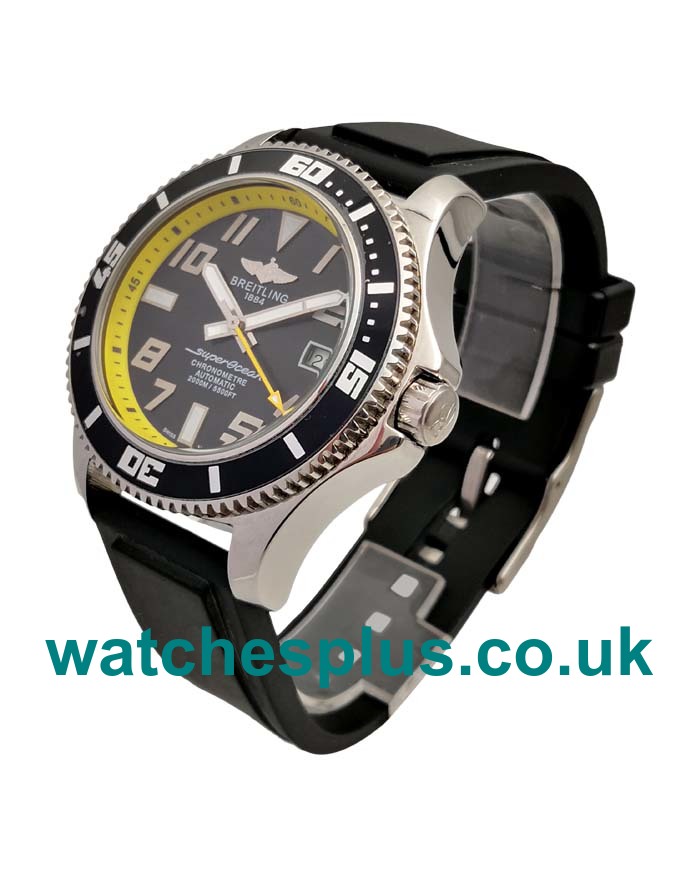 UK Best Quality Breitling Superocean A1736402 Replica Watches With Black Dials For Men