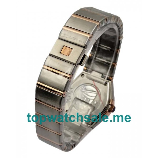 UK Best Quality Omega Constellation 131.20.28.60.63.001 Replica Watches With Brown Dials For Women