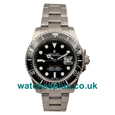 UK Cheap Rolex Sea-Dweller 126600 Replica Watches With Black Dials For Men