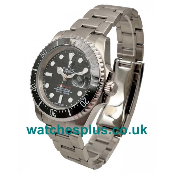 UK Cheap Rolex Sea-Dweller 126600 Replica Watches With Black Dials For Men