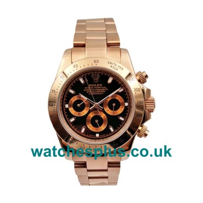 UK High Quality Rolex Daytona 116505 Replica Watches With Black Dials For Men