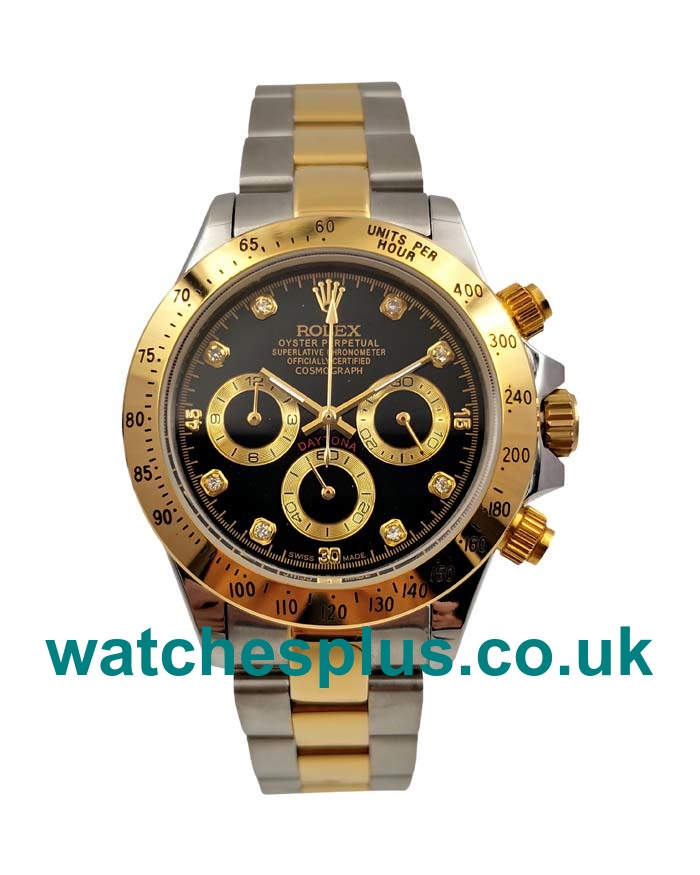 Perfect 1:1 Rolex Daytona 116523 Replica Watches With Black Dials For Sale