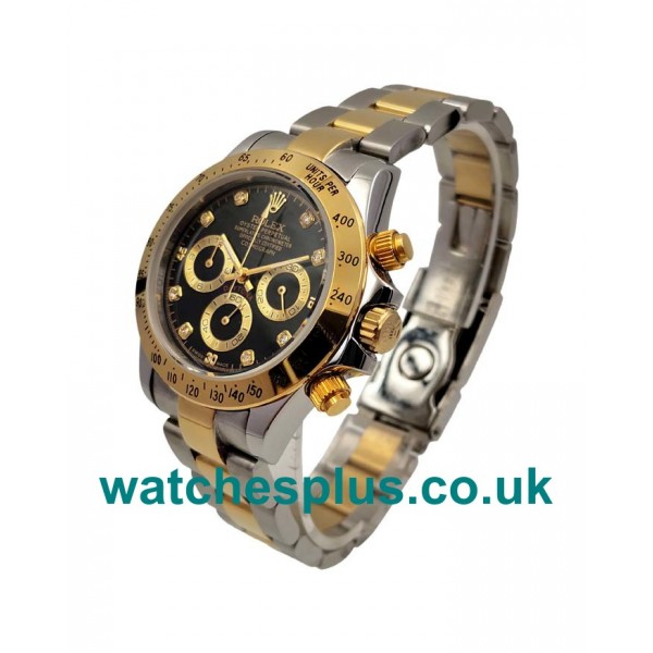 Perfect 1:1 Rolex Daytona 116523 Replica Watches With Black Dials For Sale