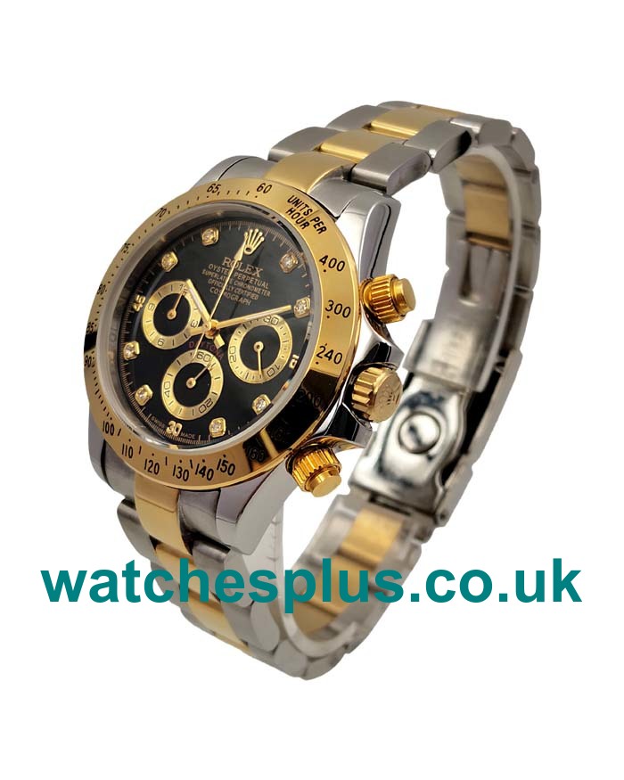 Perfect 1:1 Rolex Daytona 116523 Replica Watches With Black Dials For Sale