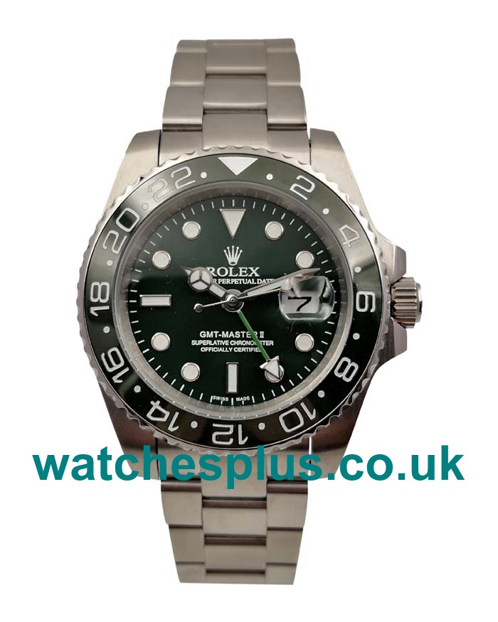 UK High Quality Rolex GMT-Master II 116700 LN Replica Watches With Black Dials For Sale