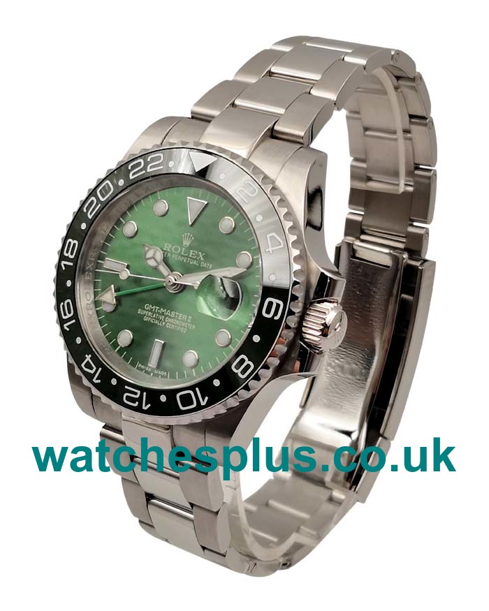 UK 40 MM Cheap Replica Rolex GMT-Master II 116710 LN With Green Dials And Steel Cases For Sale