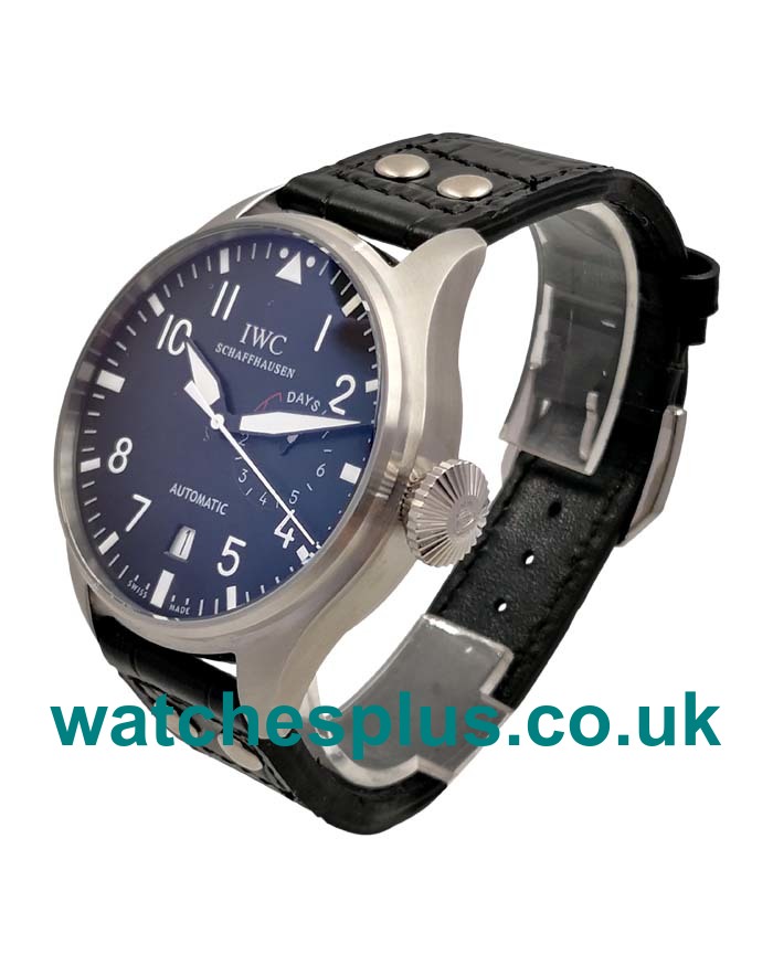 UK High Quality Fake IWC Big Pilots IW500401 With Black Dials And Steel Cases For Sale