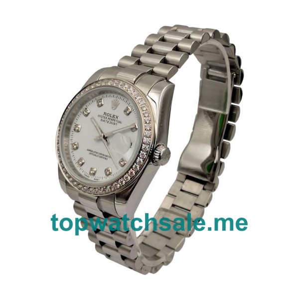 UK Best 1:1 Replica Rolex Datejust 16234 With White Dials For Sale