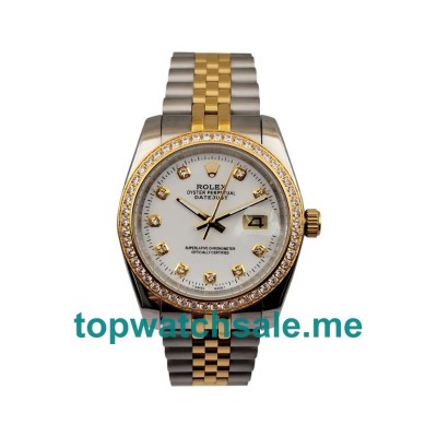 UK Perfect Rolex Datejust 116243 Replica Watches With White Dials For Men