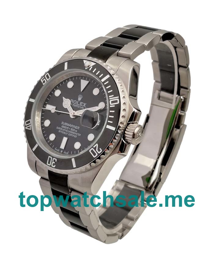 UK Best Quality Replica Rolex Submariner 116610 LN With Black Dials And Steel Cases For Sale