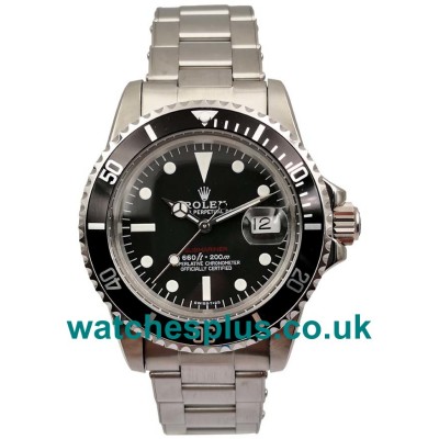 UK Swiss Made Rolex Submariner 1680 Replica Watches With Black Dials For Men