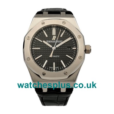 UK Swiss Replica Audemars Piguet Royal Oak 15400ST With Black Dials Steel Cases