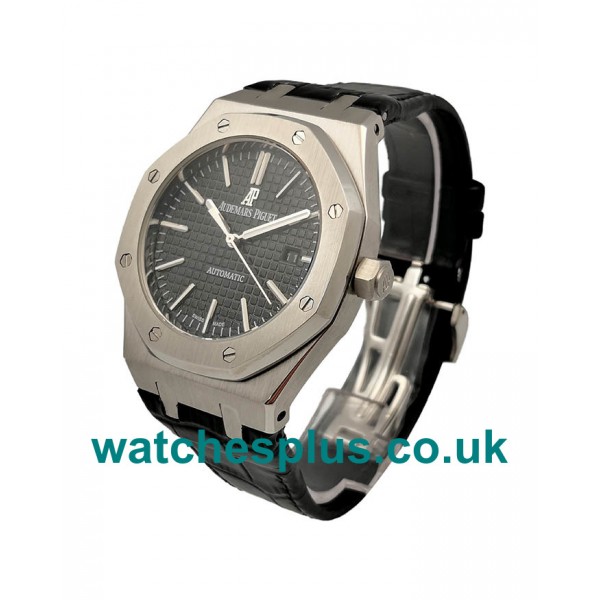 UK Swiss Replica Audemars Piguet Royal Oak 15400ST With Black Dials Steel Cases