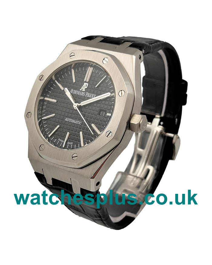 UK Swiss Replica Audemars Piguet Royal Oak 15400ST With Black Dials Steel Cases