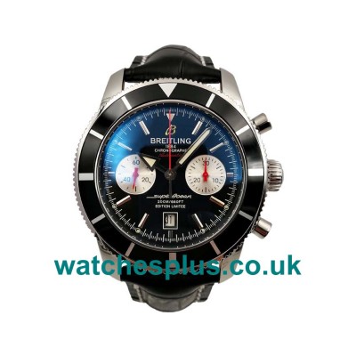 UK High Quality Breitling Superocean Heritage A23320 Replica Watches With Black Dials For Men