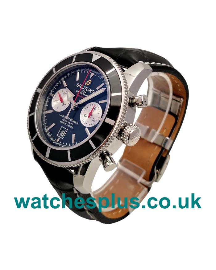 UK High Quality Breitling Superocean Heritage A23320 Replica Watches With Black Dials For Men