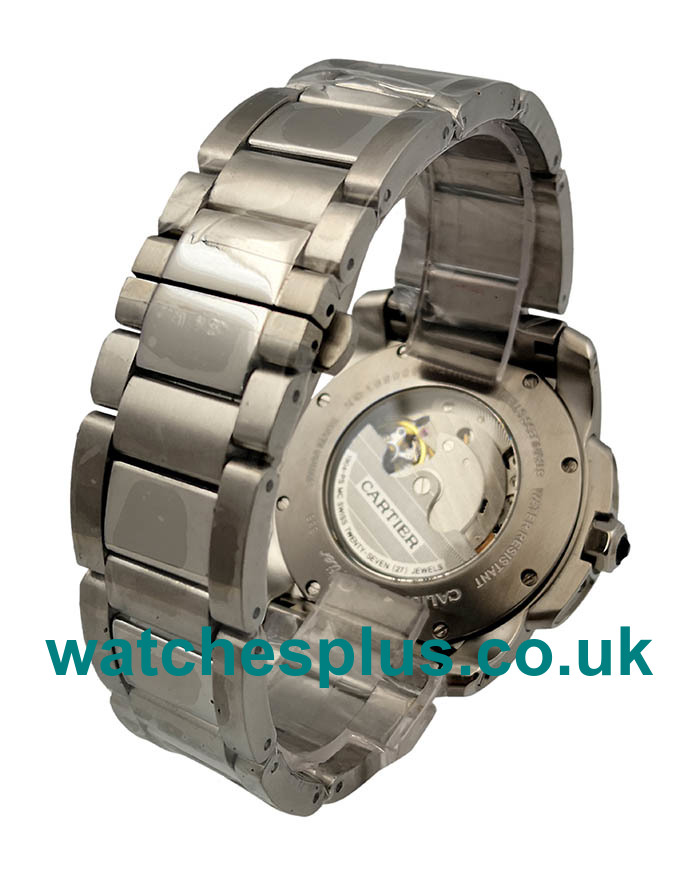 UK Swiss Made Replica Calibre De Cartier W7100015 With Silver Dials And Steel Cases For Men