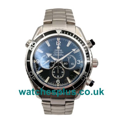 UK Cheap Fake Omega Seamaster Planet Ocean Chrono 2910.50.81 With Black Dials For Sale Online