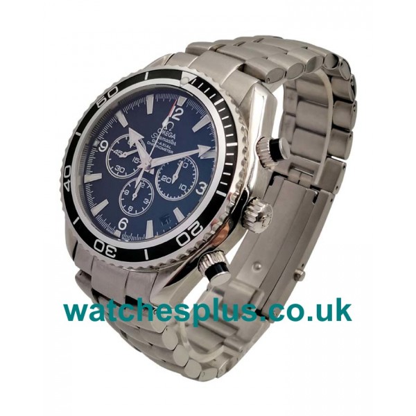 UK Cheap Fake Omega Seamaster Planet Ocean Chrono 2910.50.81 With Black Dials For Sale Online