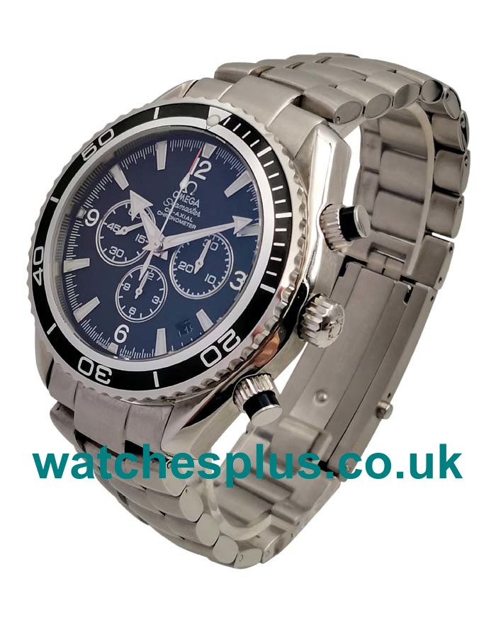 UK Cheap Fake Omega Seamaster Planet Ocean Chrono 2910.50.81 With Black Dials For Sale Online