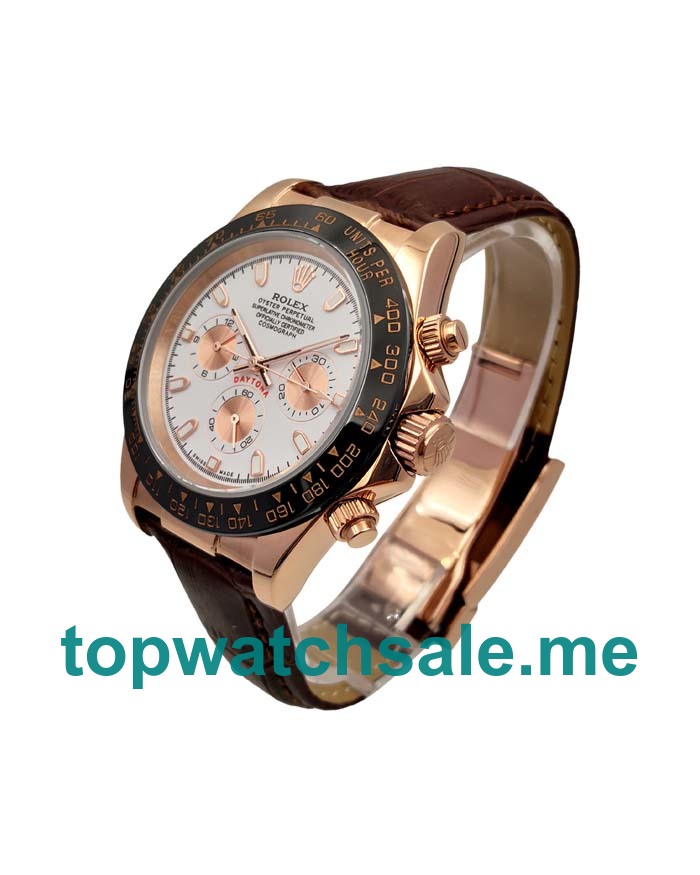 UK Perfect Rolex Daytona 116515 LN Replica Watches With White Dials For Sale