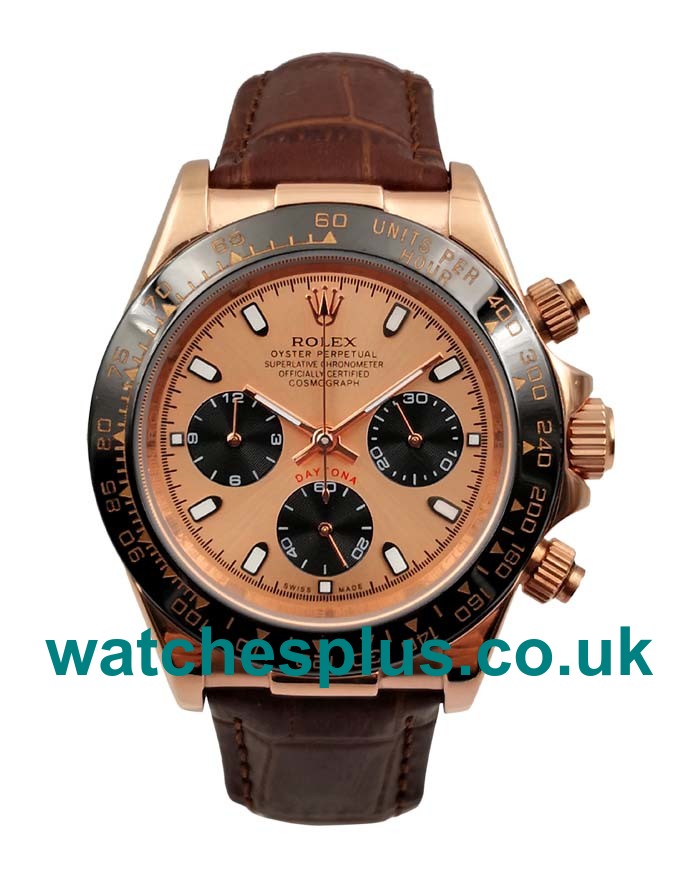 UK Top Quality Rolex Daytona 116515 LN Replica Watches With Pink Dials For Sale