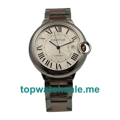 UK Luxury Replica Cartier Ballon Bleu W69009Z3 Watches With Silver Dials For Sale