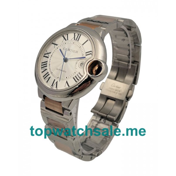 UK Luxury Replica Cartier Ballon Bleu W69009Z3 Watches With Silver Dials For Sale