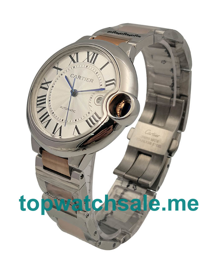 UK Luxury Replica Cartier Ballon Bleu W69009Z3 Watches With Silver Dials For Sale