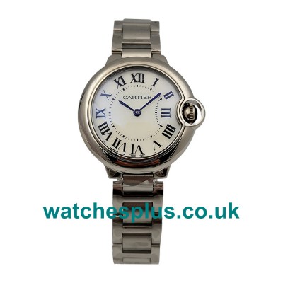 UK Perfect Fake Ballon Bleu De Cartier WSBB0045 With White Dials And Steel Cases For Sale