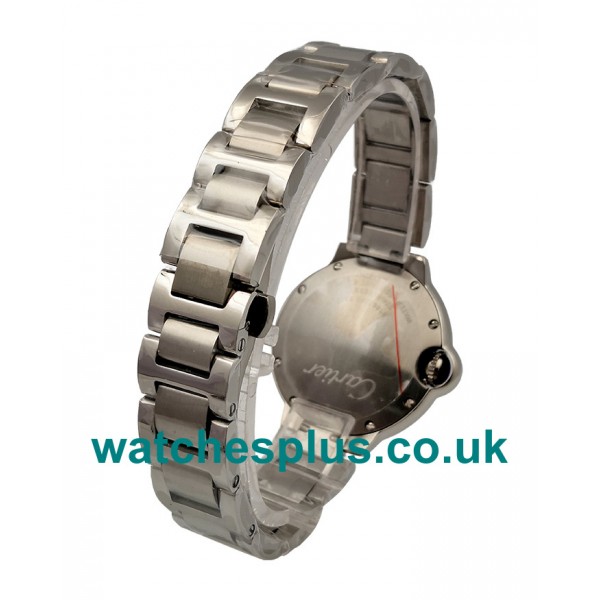 UK Perfect Fake Ballon Bleu De Cartier WSBB0045 With White Dials And Steel Cases For Sale