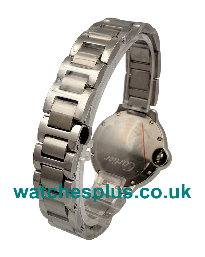 UK Perfect Fake Ballon Bleu De Cartier WSBB0045 With White Dials And Steel Cases For Sale