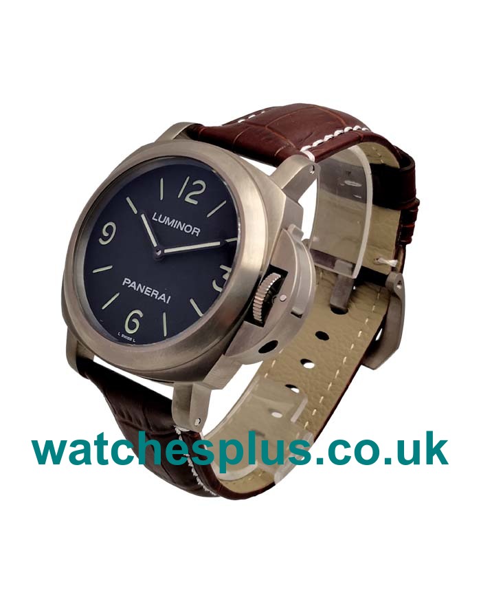 UK Perfect Replica Panerai Luminor PAM00112 With Black Dials Steel Cases For Sale