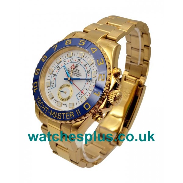 UK Best 1:1 Rolex Yacht-Master II 116688 Replica Watches With White Dials For Men