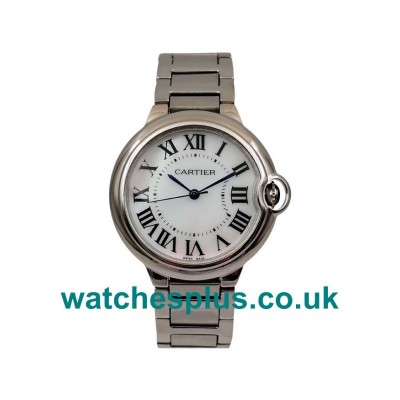 Perfect 1:1 Cartier Ballon Bleu W6920046 Replica Watches With White Mother-Of-Pearl Dials For Sale