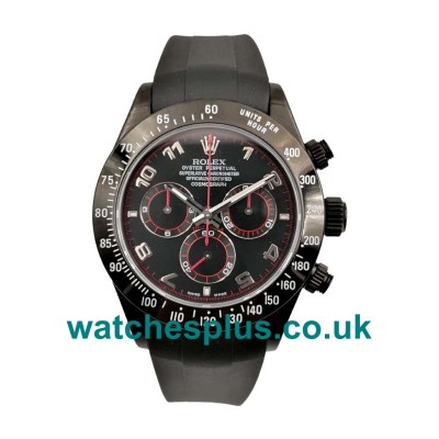 UK Best Quality Rolex Daytona 116509 Replica Watches With Black Dials For Sale