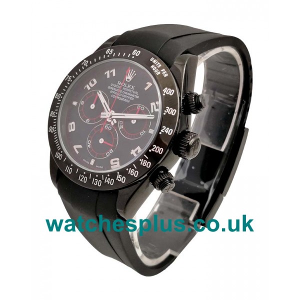 UK Best Quality Rolex Daytona 116509 Replica Watches With Black Dials For Sale