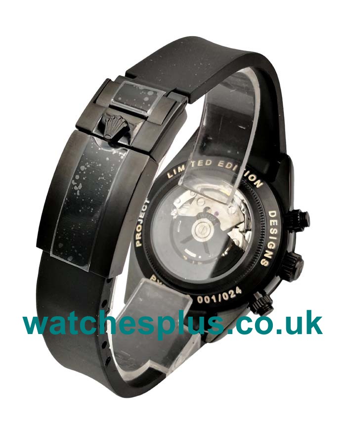 UK Best Quality Rolex Daytona 116509 Replica Watches With Black Dials For Sale