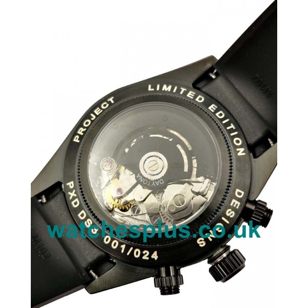 UK Best Quality Rolex Daytona 116509 Replica Watches With Black Dials For Sale