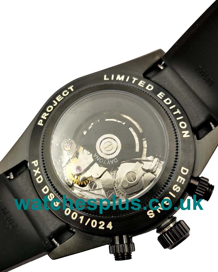 UK Best Quality Rolex Daytona 116509 Replica Watches With Black Dials For Sale