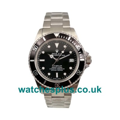 UK High End Rolex Sea-Dweller 116600 Replica Watches With Black Dials For Men