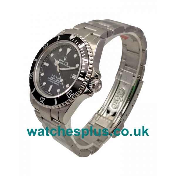 UK High End Rolex Sea-Dweller 116600 Replica Watches With Black Dials For Men